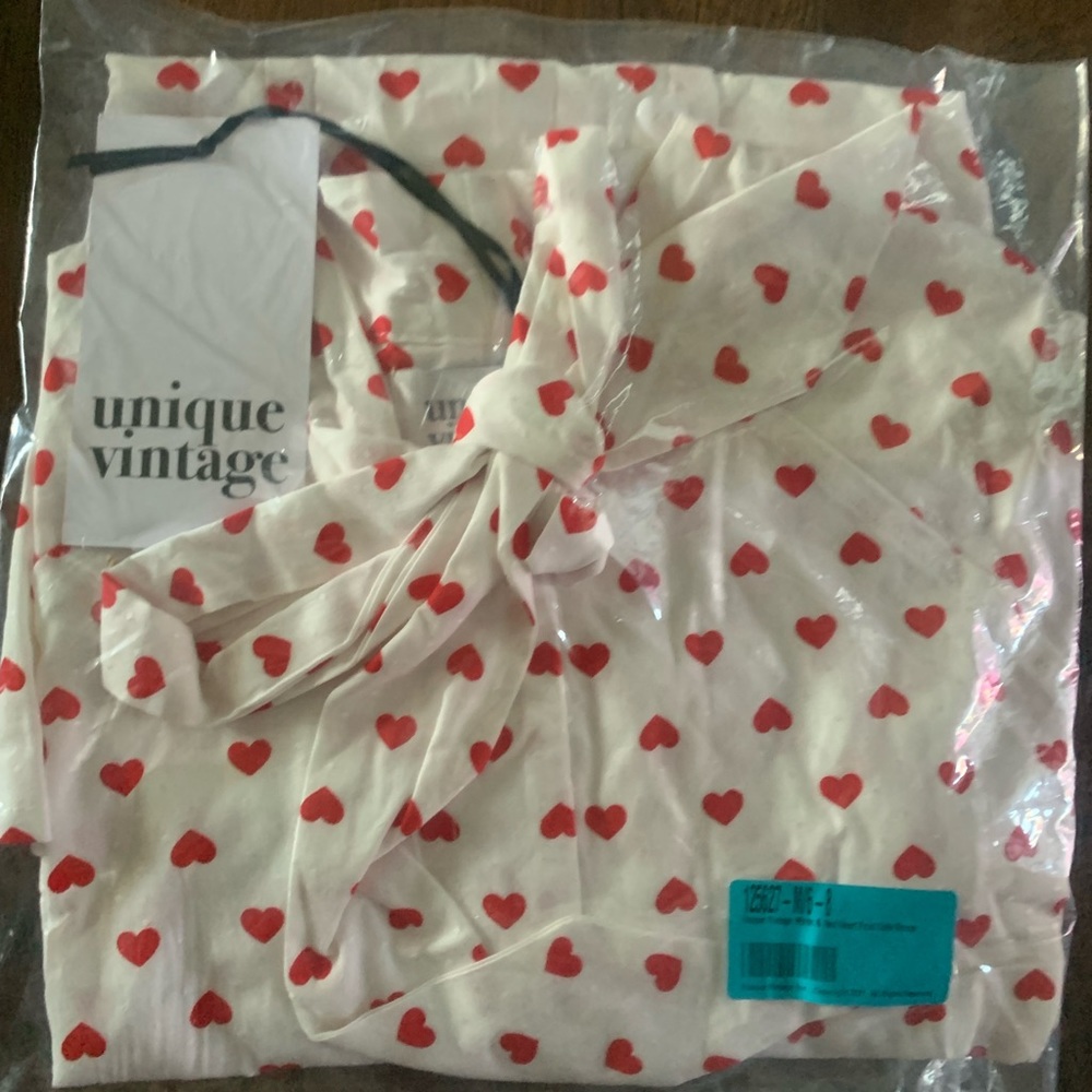 NOT FOR SALE Unique Vintage Hearts Bow Top - Picture 5 of 9